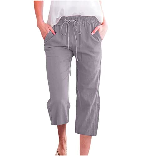 Yxzogd Women's 2025 Summer High Waist Crop Pant