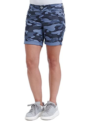 Democracy Women's Petite 6" Cuffed Denim Shorts