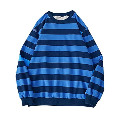 2024 Fall Fashion Plus Size Women's Striped Sweatshirt