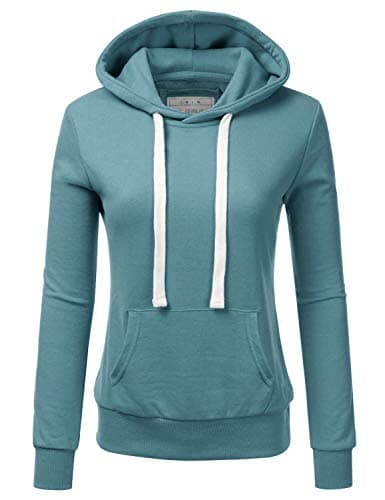 DOUBLJU Women's Plus Size Lightweight Comfy Pullover Hoodie