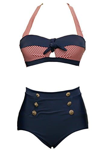 Retro Vintage Bikini Swimsuit for Women Plus Size