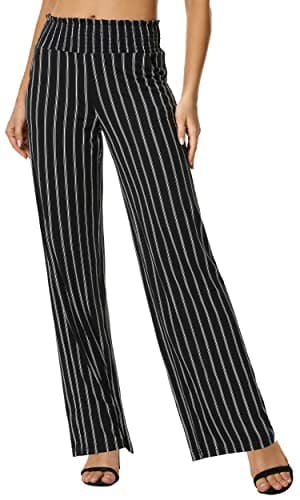 EEVASS Women's Casual Wide Leg Floral Lounge Pants