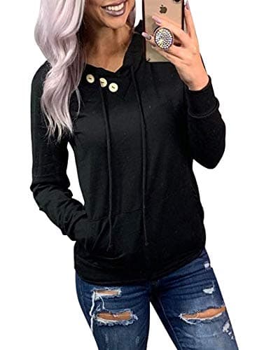 Dokotoo Women's Casual Long Sleeve Hoodies With Pockets