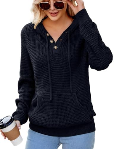 2024 Fall Women's Oversized Knit Hoodies