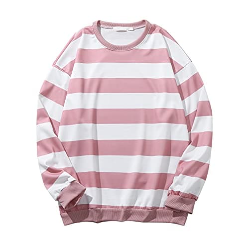2024 Fall Fashion Plus Size Women's Striped Sweatshirt
