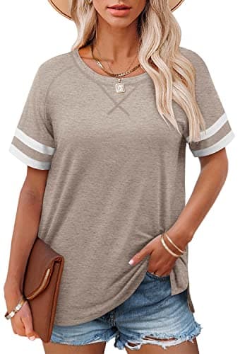 Angerella Women's Casual V-Neck Summer Tunic Tops