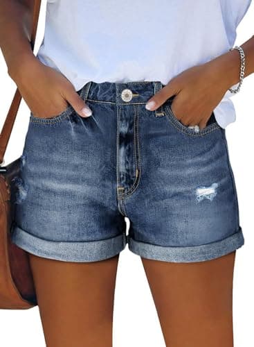StunShow Women's Mid-Waist Denim Shorts