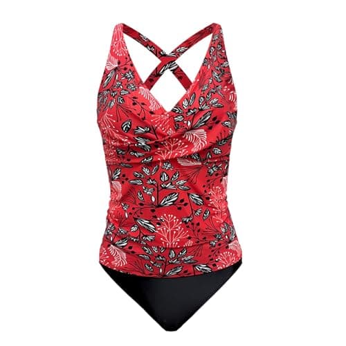 LCMTWX Tummy Control Solid Color Swimsuit for Women