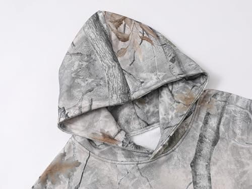 Y2K Camo Leopard Print Hoodie for Women