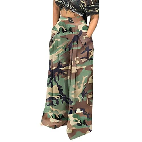 MESLIMA High-Waisted Wide Leg Stretch Palazzo Pants for Women