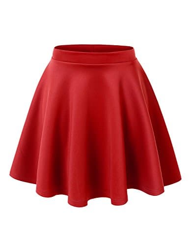 Women's Stretchy Flared Mini Skater Skirt XS-3XL Plus Size