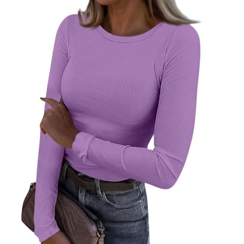 Light Fleece Thermal Long Sleeve Shirt for Women Winter Warm