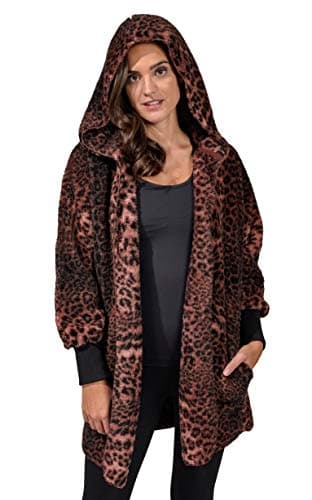 Reflex Ultra Soft Sherpa Hooded Open Cardigan with Pockets
