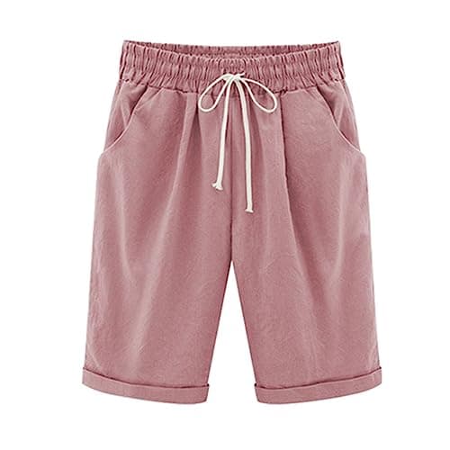 Plus Size Lightweight Bermuda Shorts for Women Trendy Beach Casual