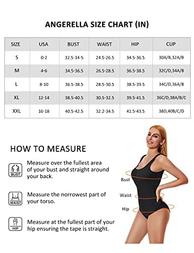 Angerella Women's Tummy Control High Waisted Swimsuit