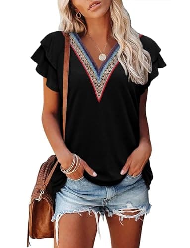 Angerella Floral Print Blouses for Women