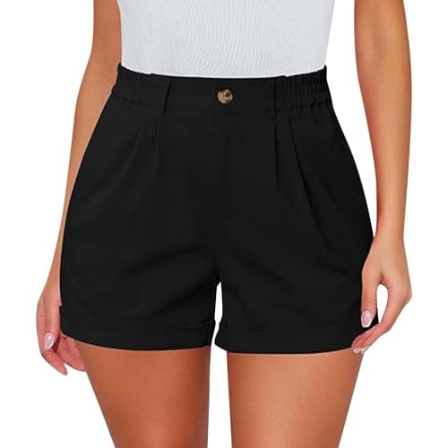 Shusuen Women's Casual Stretch Shorts