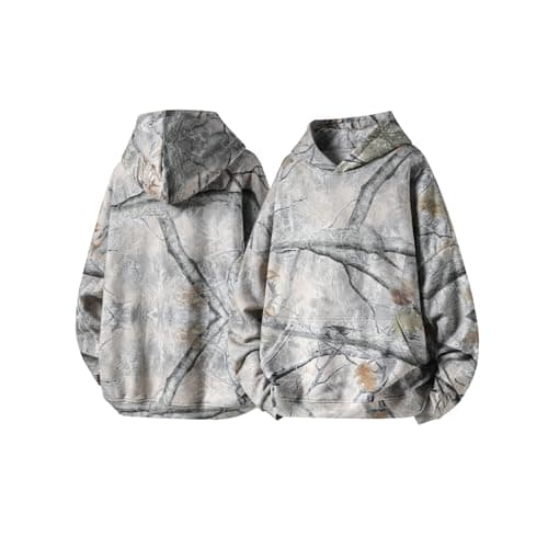 Y2K Camo Leopard Print Hoodie for Women