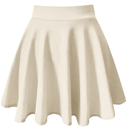 Women's Basic A-Line Mini Flared Skater Party Skirt