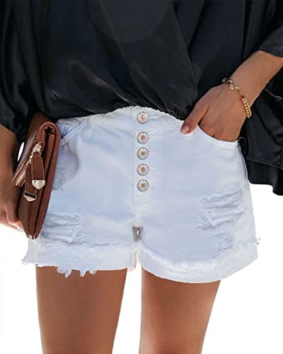 Women's Angerella Ripped Denim Shorts