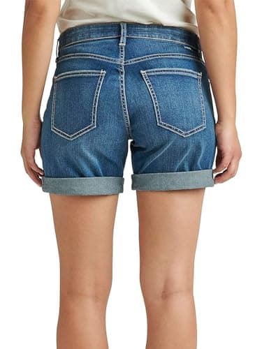 JAG Women's Alex Mid Rise Boyfriend Shorts