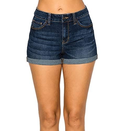 WAX JEAN High-Waisted Sustainable Denim Shorts - REPREVE I Love You