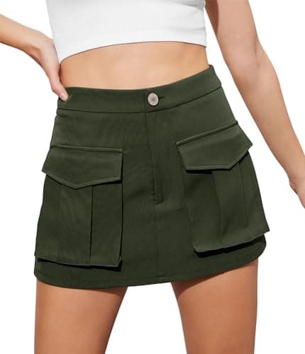 Angerella Denim Mini Cargo Skirt for Women