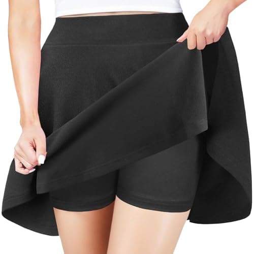 Women's Basic A-Line Mini Flared Skater Party Skirt