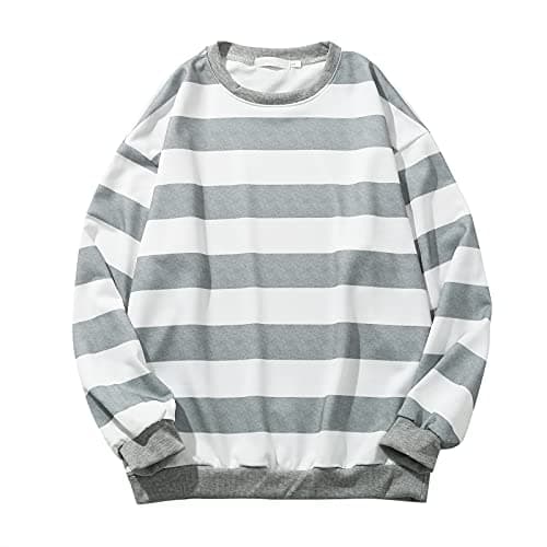 2024 Fall Fashion Plus Size Women's Striped Sweatshirt