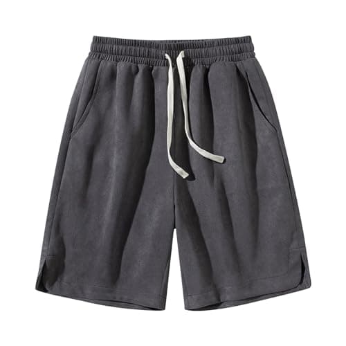 Sunaei Mens Lightweight Casual Drawstring Shorts for Summer Workout and Vacation