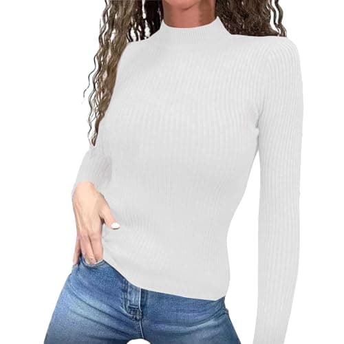 Stretchy Women's Long Sleeve Fitted Knit Top