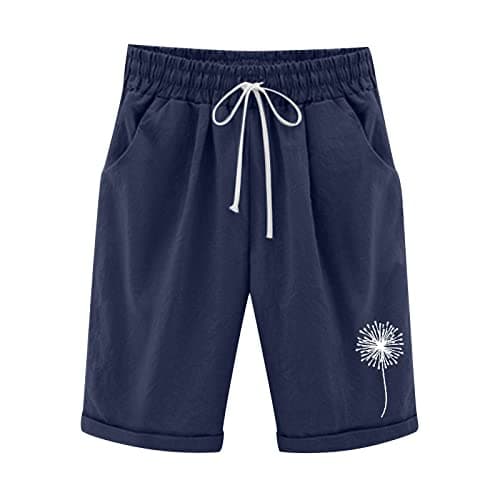 Plus Size Lightweight Bermuda Shorts for Women Trendy Beach Casual