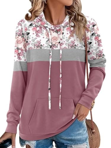 Angerella Women Camo Leopard Print Hoodies Pullover Sweatshirt for Fashionable Women Camo Leopard Print Hooded Sweatshirt with Pocket