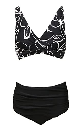 Retro Vintage Bikini Swimsuit for Women Plus Size