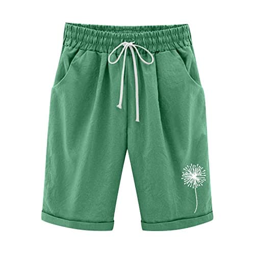 Plus Size Lightweight Bermuda Shorts for Women Trendy Beach Casual