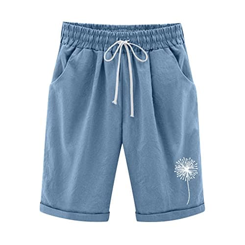 Plus Size Lightweight Bermuda Shorts for Women Trendy Beach Casual