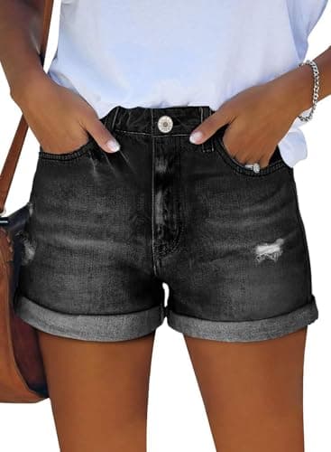 StunShow Women's Mid-Waist Denim Shorts