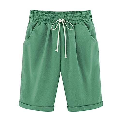 Plus Size Lightweight Bermuda Shorts for Women Trendy Beach Casual