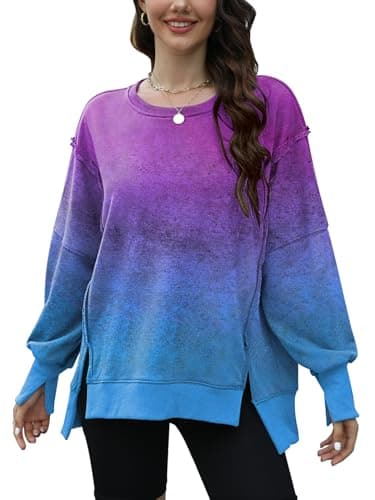 GUNEST Women's Oversized Sweatshirts 2024 Trendy Pullover Hoodies