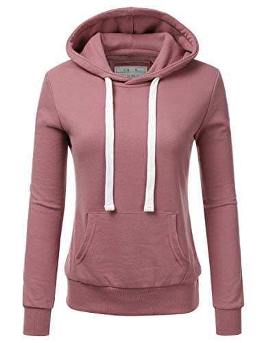 DOUBLJU Women's Plus Size Lightweight Comfy Pullover Hoodie