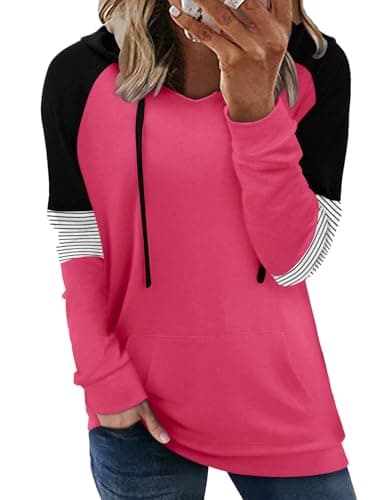 Women's Casual Tie Dye & Floral Print Hoodie Sweatshirt