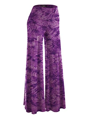 Johnny MBJ Women's Casual Comfy Wide Leg Palazzo Pants (XS~5XL)