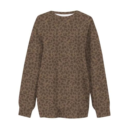 GOFULY Oversized Camo Pullover Sweatshirt for Women