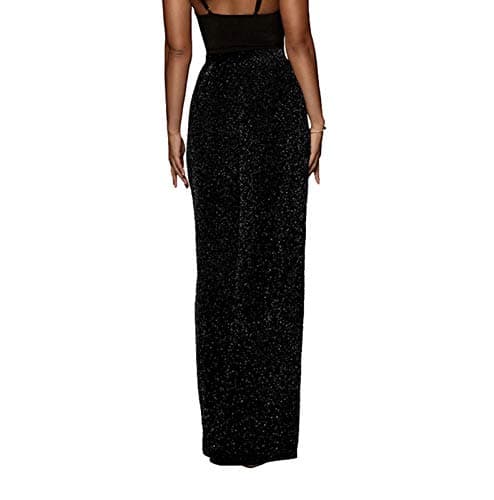 GUOLEZEEV Women's High Elastic Waist Wide Leg Palazzo Casual Trouser