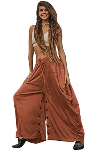 Thaluta Women's Palazzo Pants with Pockets Maxi Skirt