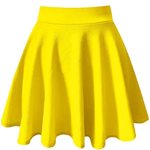Women's Basic A-Line Mini Flared Skater Party Skirt