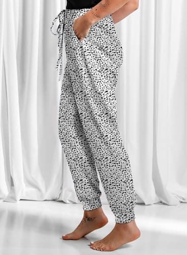 Dokotoo Women's Soft Casual Elastic Waist Jogger Pants with Pockets