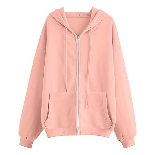 Qgaomye Women's Y2K Zip Up Hoodie 2024 Fall Fashion Jacket