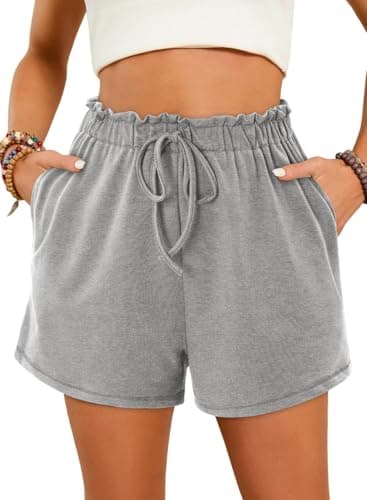 Angerella Women's Comfortable Elastic Waist Shorts with Pockets