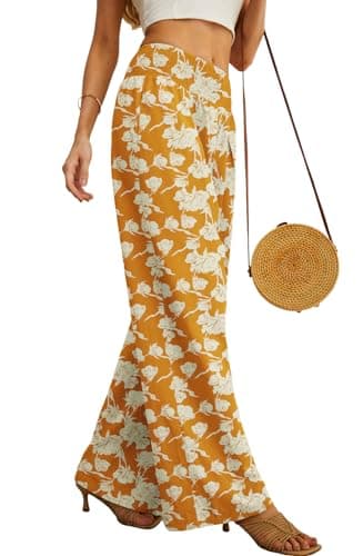 Women's Summer Mix Cotton Linen Palazzo Pants